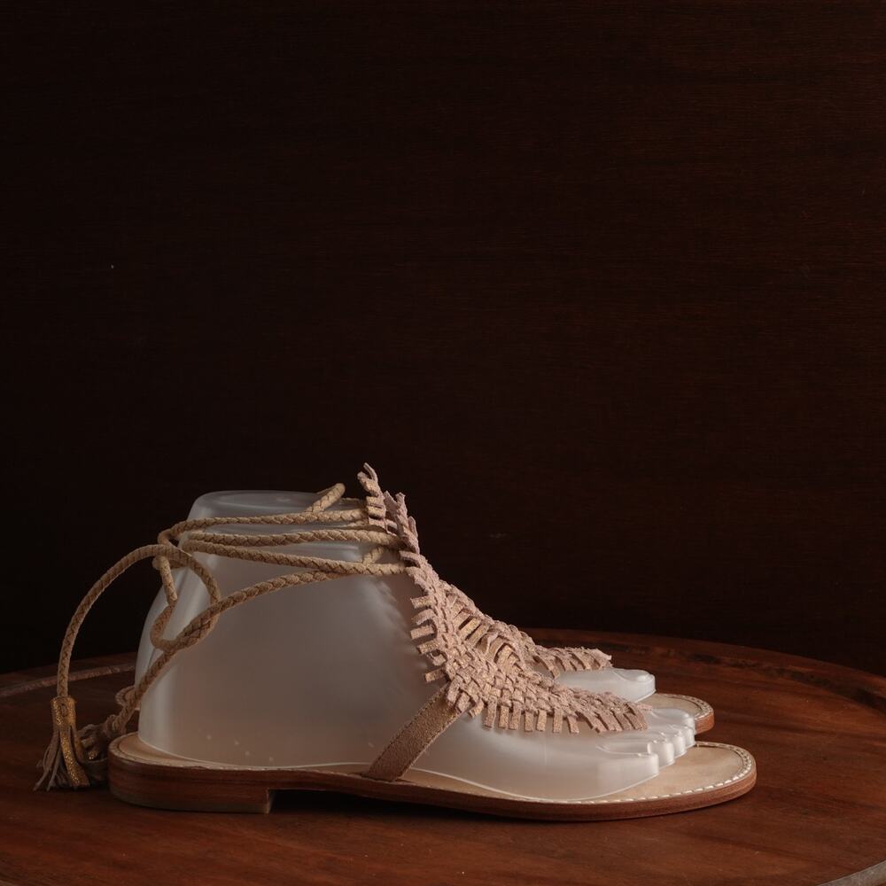 Joie Sandal WMS SZ EU 38.5 US 8.5 Beige Kacia Woven Gladiator Boho Festival Shoe